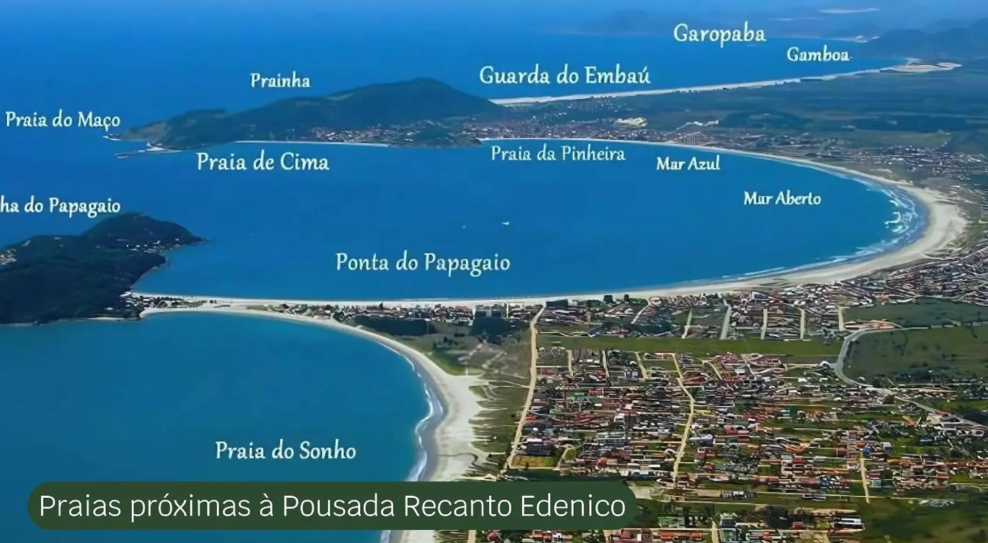 Pousada Recanto Edenico - A Beira Mar Da Praia Ponta Do Papagaio, Palhoca Sc Värdshus